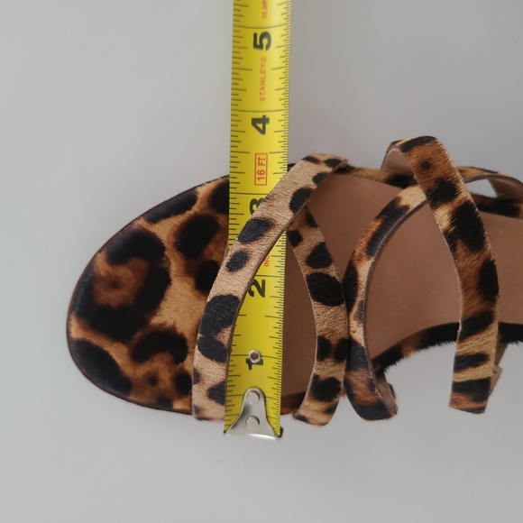 Madewell The Lori Sandal in Leopard Calf Hair Size 6 NEW AH730 - Picture 15 of 15
